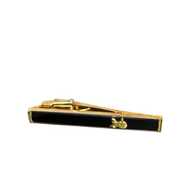 Celine Black Gold Tie Clip - Picture 1 of 3